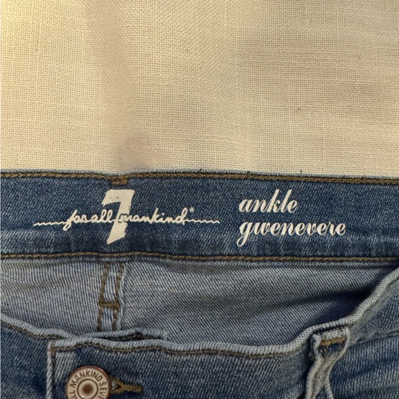 7 for all mankind, Gwenevere jeans, seven denim blue size 32 - Picture 2 of 4